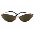 Balenciaga BB0350S Brown/Bronze Brown Mirror Oval Sunglasses for Men & Women
