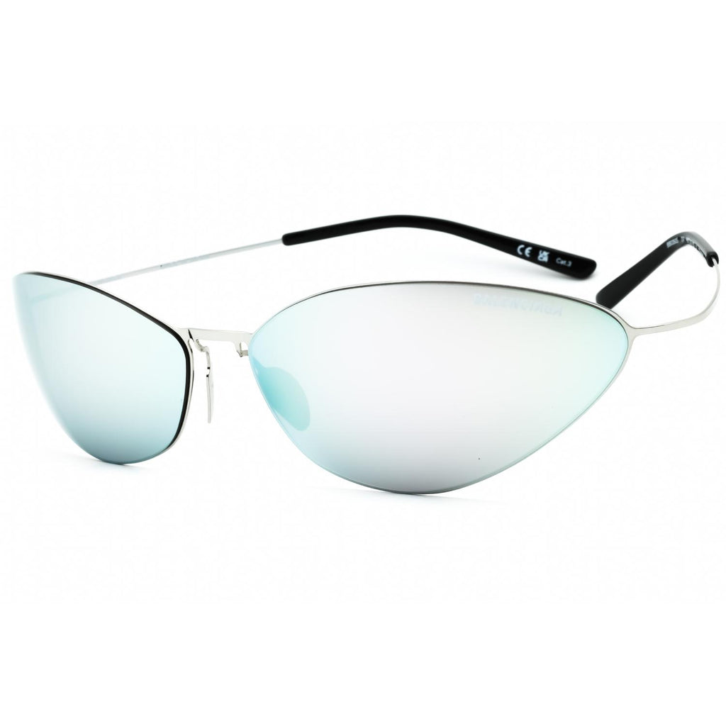 Balenciaga BB0350S Silver/Silver Mirror Sunglasses