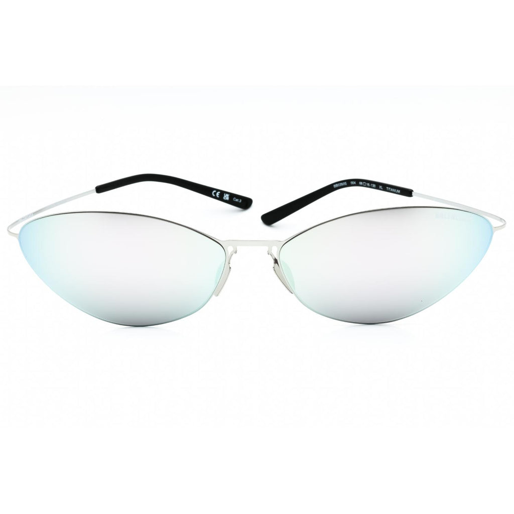 Balenciaga BB0350S Silver/Silver Mirror Sunglasses