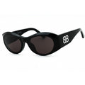 Balenciaga BB0396SK Black/Grey Designer Sunglasses