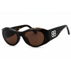Balenciaga BB0396SK Dark Havana/Brown Sunglasses