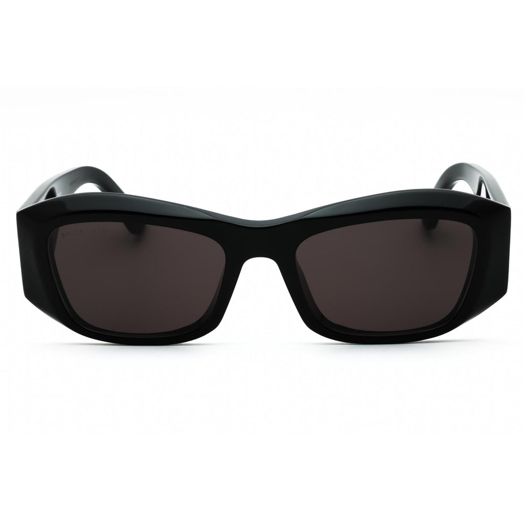 Balenciaga BB0397SA Black/Grey Rectangle Sunglasses