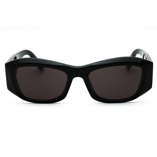Balenciaga BB0397SA Black/Grey Rectangle Sunglasses