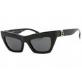Burberry 0BE4405 Women Cat Eye Sunglasses Black 51 Dark Grey Lens