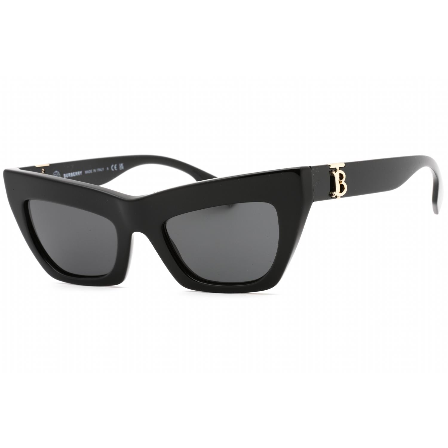 Burberry 0BE4405 Women Cat Eye Sunglasses Black 51 Dark Grey Lens