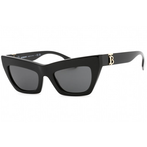 Burberry 0BE4405 Women Cat Eye Sunglasses Black 51 Dark Grey Lens