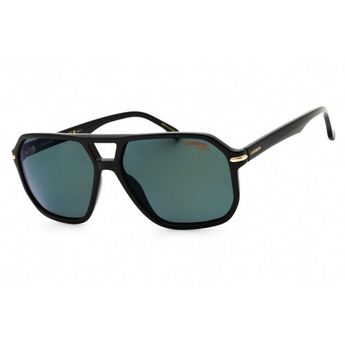 Carrera CA 302/S/US Men Rectangular Sunglasses Black Gold Grey Polarized