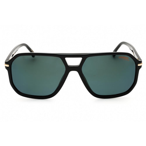Carrera CA 302/S/US Men Rectangular Sunglasses Black Gold Grey Polarized