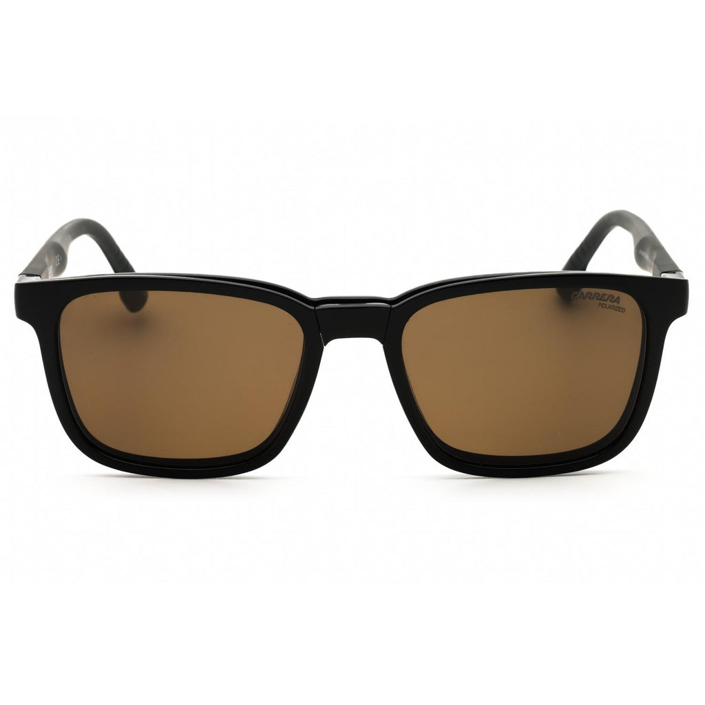 Carrera CA 8045/CS Men Rectangular Sunglasses Black Bronze Polarized