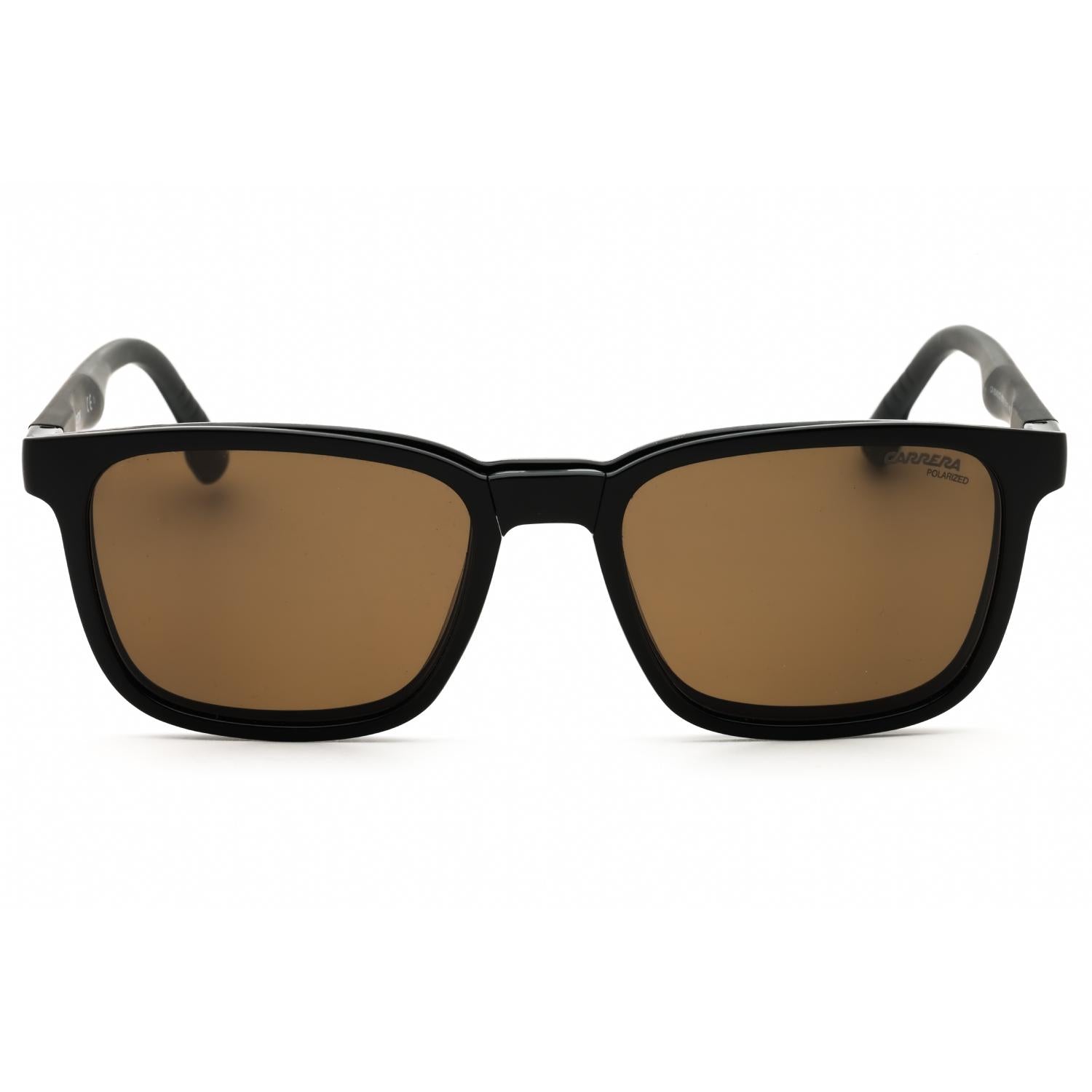 Carrera CA 8045/CS Men Rectangular Sunglasses Black Bronze Polarized