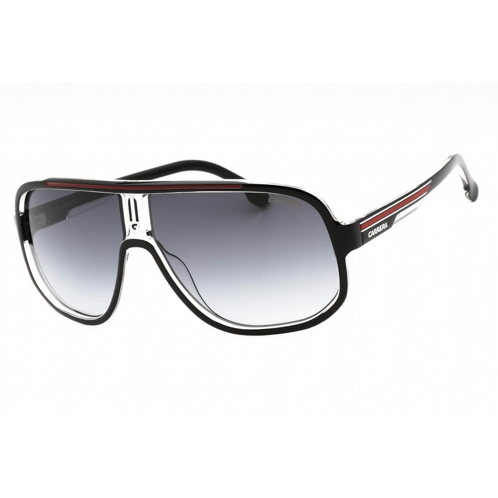 Carrera 1058/S Black Red / Dark Grey Shaded Sunglasses