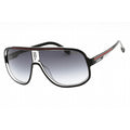 Carrera 1058/S Black Red / Dark Grey Shaded Sunglasses