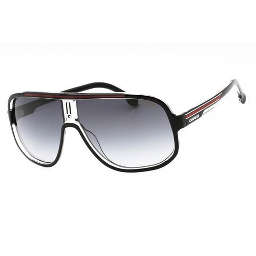 Carrera 1058/S Black Red / Dark Grey Shaded Sunglasses