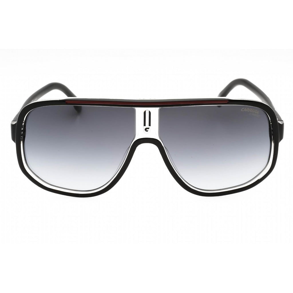 Carrera 1058/S Black Red / Dark Grey Shaded Sunglasses