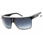 Carrera CARRERA 22/N Men Rectangular Sunglasses Black White Dark Grey