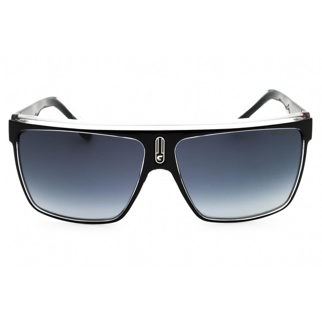 Carrera CARRERA 22/N Men Rectangular Sunglasses Black White Dark Grey