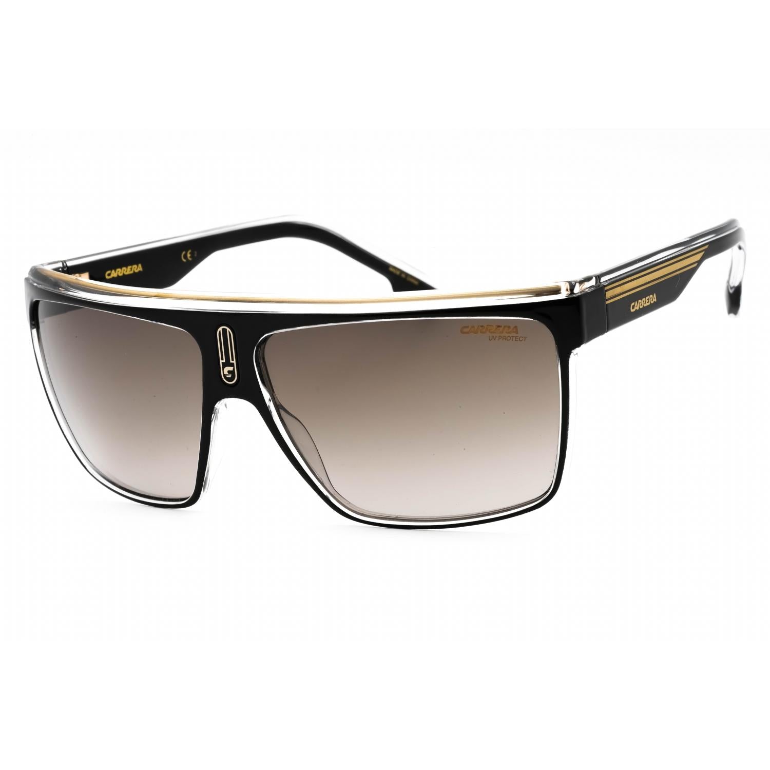 Carrera 22/N Black Gold / Brown Shaded Full Rim Sunglasses