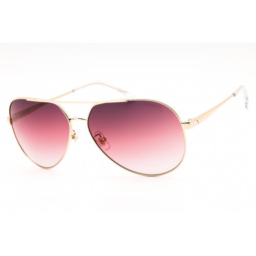 CARRERA 3005/S Women Aviator Sunglasses Gold Burgundy Pink