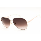 Carrera CARRERA 3005/S Women Aviator Sunglasses White Gold Brown