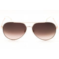 Carrera CARRERA 3005/S Women Aviator Sunglasses White Gold Brown
