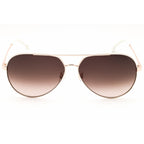 Carrera CARRERA 3005/S Women Aviator Sunglasses White Gold Brown