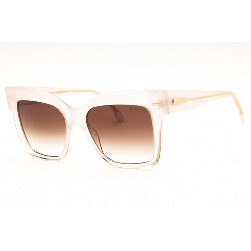 Carrera 3037/S Women Rectangular Sunglasses Ivory / Brown SF