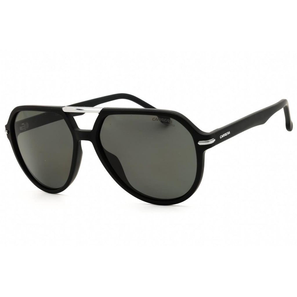 Carrera 315/S Men Oval Sunglasses Matte Black / Grey PZ