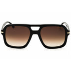 Carrera 317/S Men Rectangular Sunglasses Black / Brown SF