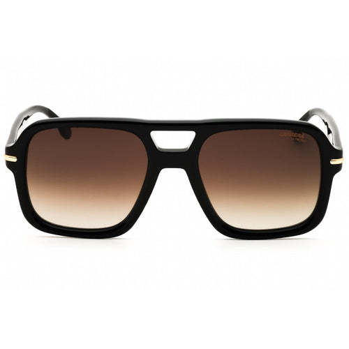 Carrera 317/S Men Rectangular Sunglasses Black / Brown SF