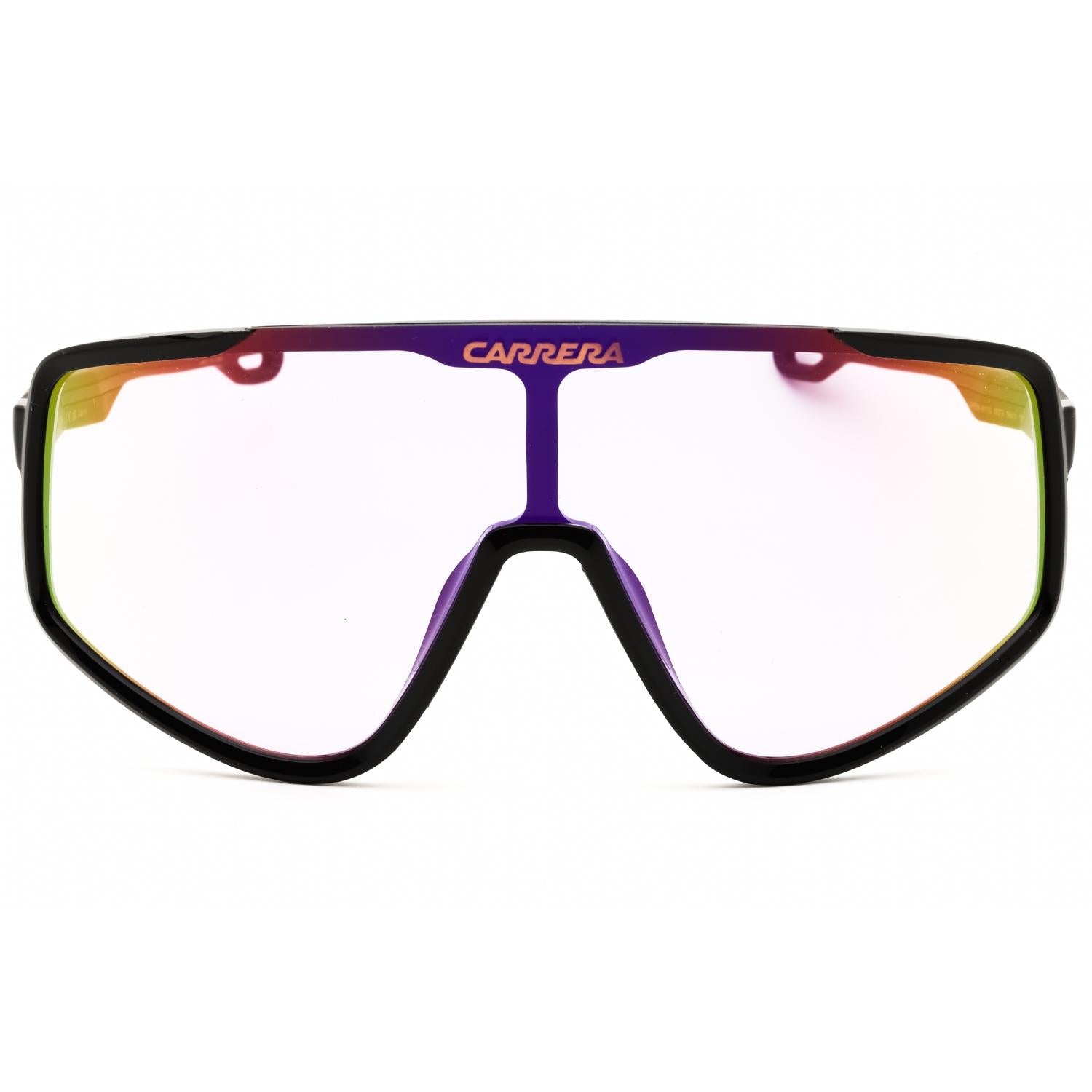 Carrera 4017/S Men Shield Sunglasses Black / Multilayer Violet