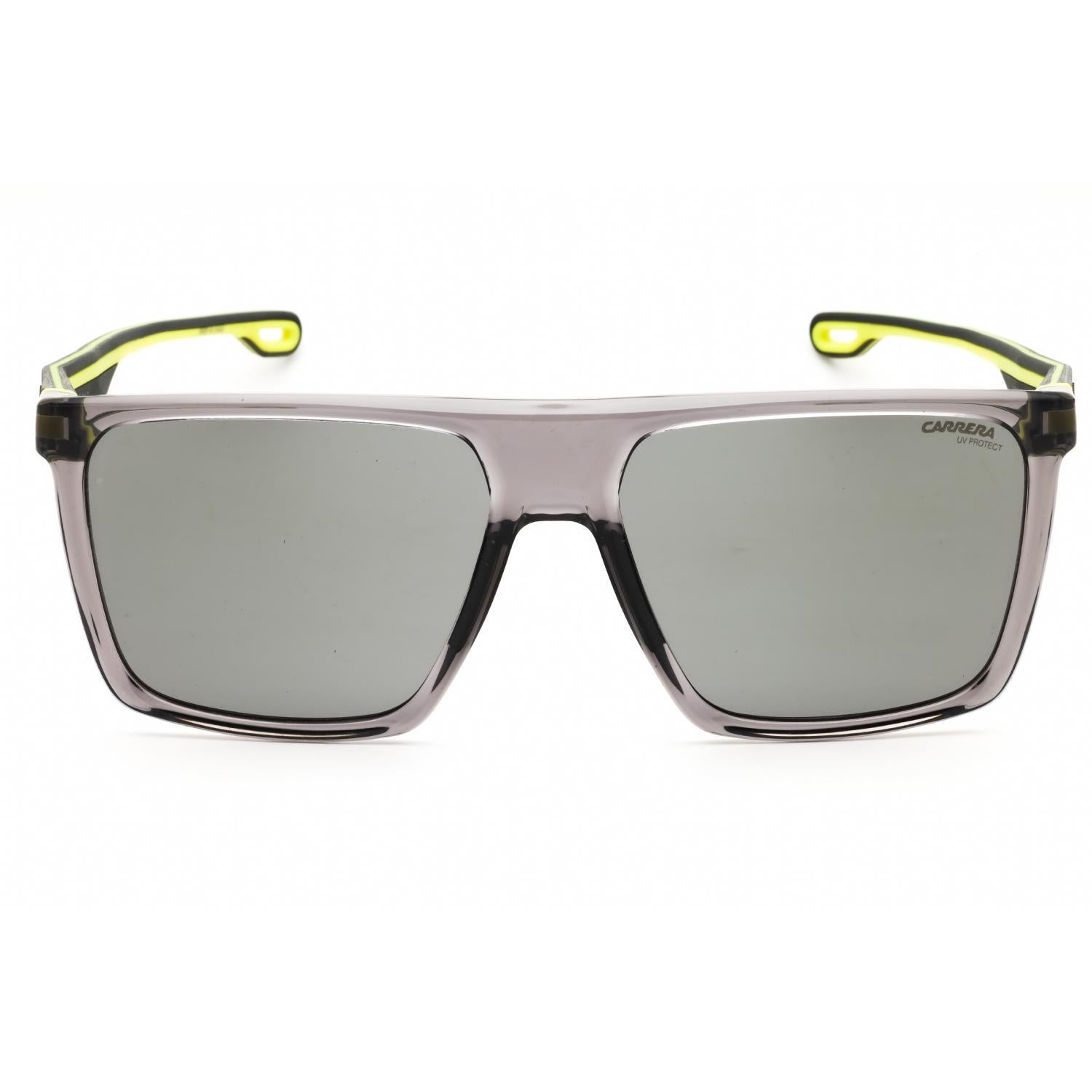 Carrera 4019/S Men Rectangular Sunglasses Dark Grey / Green ML
