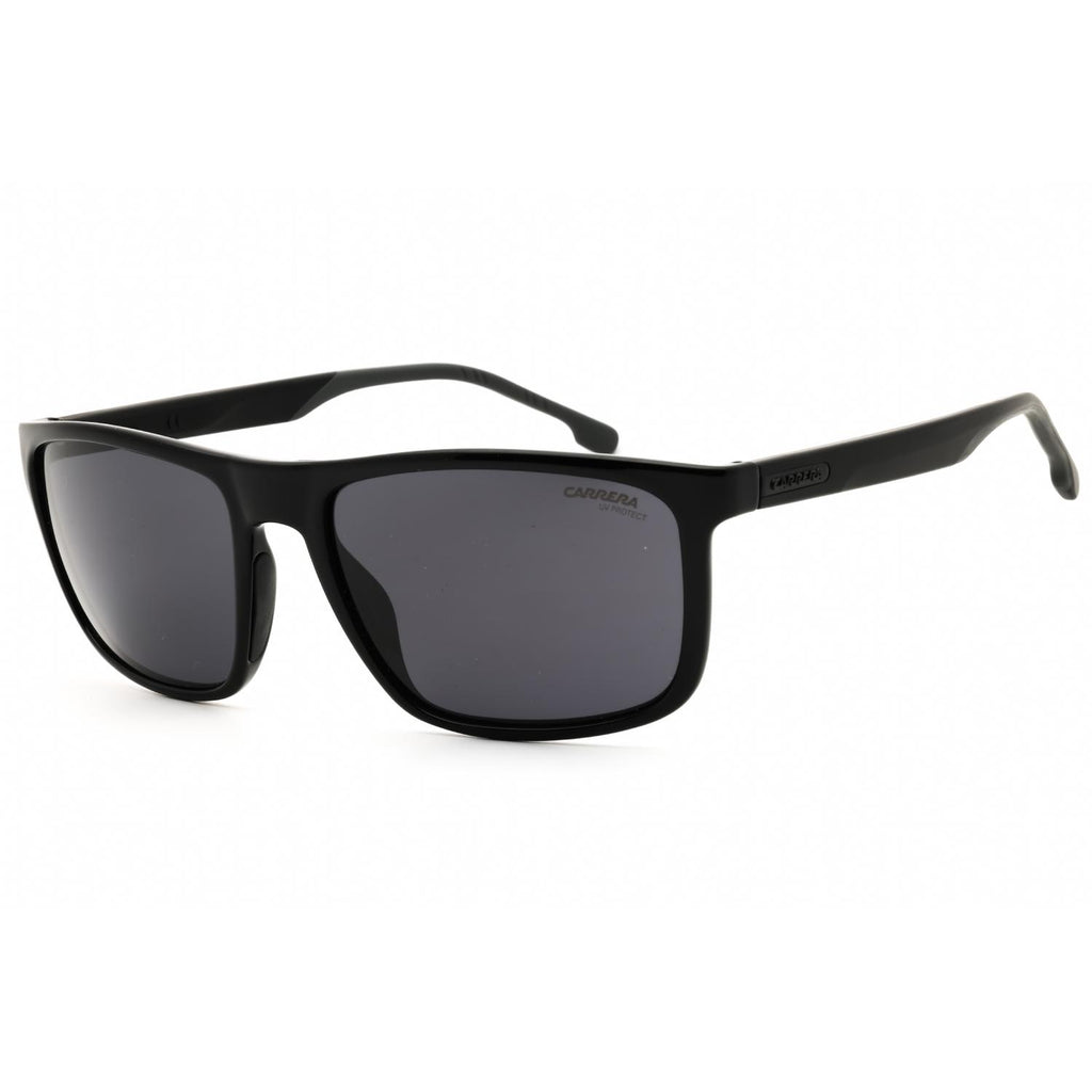 Carrera 8047/S Men Rectangular Sunglasses Black / Grey