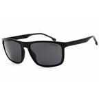 Carrera 8047/S Men Rectangular Sunglasses Black / Grey