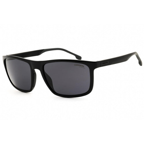 Carrera 8047/S Men Rectangular Sunglasses Black / Grey