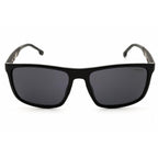 Carrera 8047/S Men Rectangular Sunglasses Black / Grey