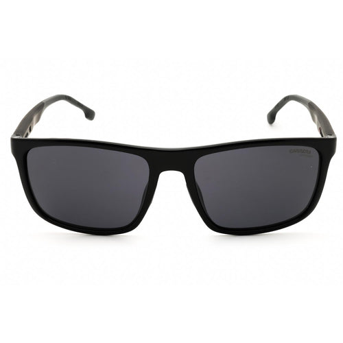 Carrera 8047/S Men Rectangular Sunglasses Black / Grey