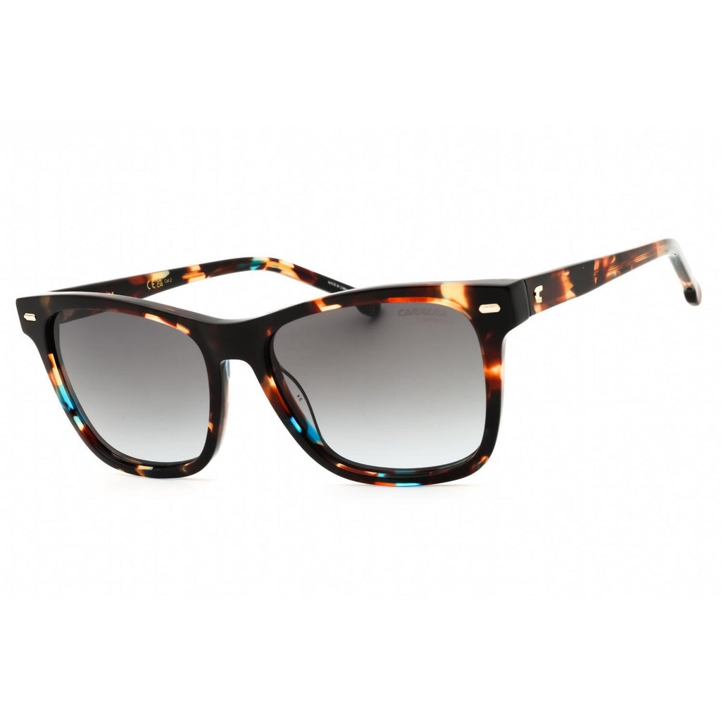 Carrera 3001/S Men Rectangular Sunglasses Blue Havana / Dark Grey Gradient