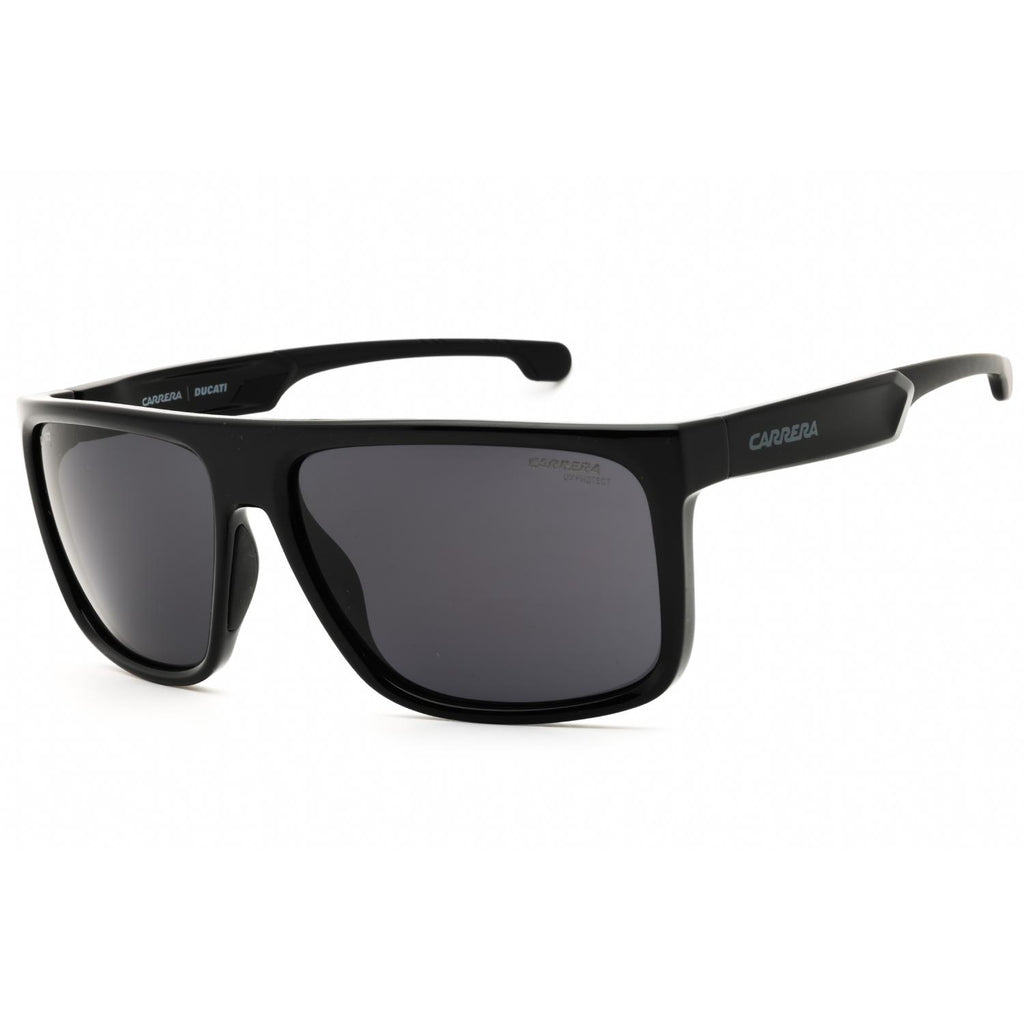 Carrera CARDUC 011/S Men Rectangular Sunglasses Black / Dark Grey
