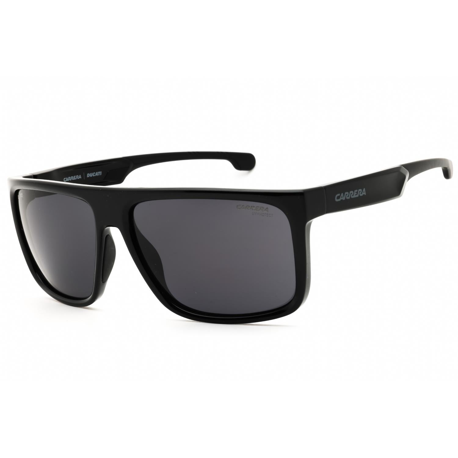 Carrera CARDUC 011/S Men Rectangular Sunglasses Black / Dark Grey