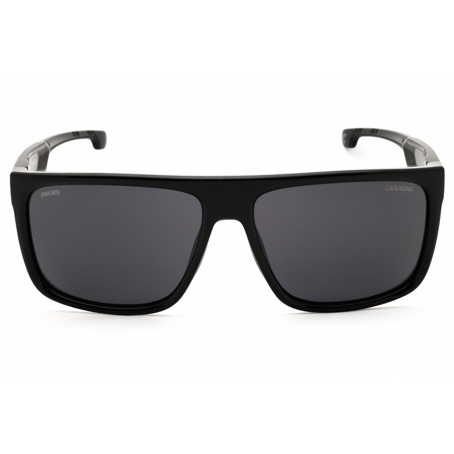 Carrera CARDUC 011/S Men Rectangular Sunglasses Black / Dark Grey