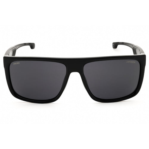 Carrera CARDUC 011/S Men Rectangular Sunglasses Black / Dark Grey