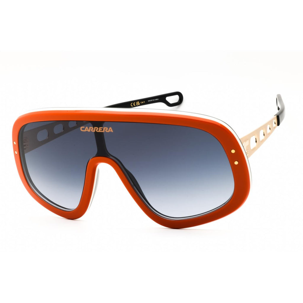 Carrera Flaglab 17 Men Shield Sunglasses Orange Gold / Dark Grey SF