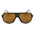 Carrera SAFARI65/N Unisex Aviator Sunglasses Black Gold Brown Polarized