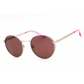 Converse CV107S Foxing II Women Round Sunglasses Satin Silver / Grape Fizz