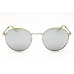 Converse CV107S Foxing II Women Round Sunglasses Satin Silver / Vitality Green