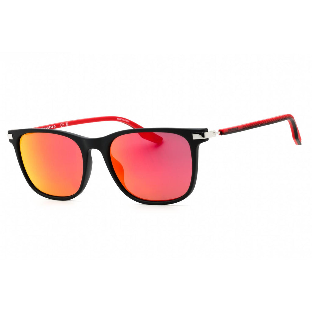 Converse CV544S North End Men Rectangular Sunglasses Matte Black / Orange Mirror
