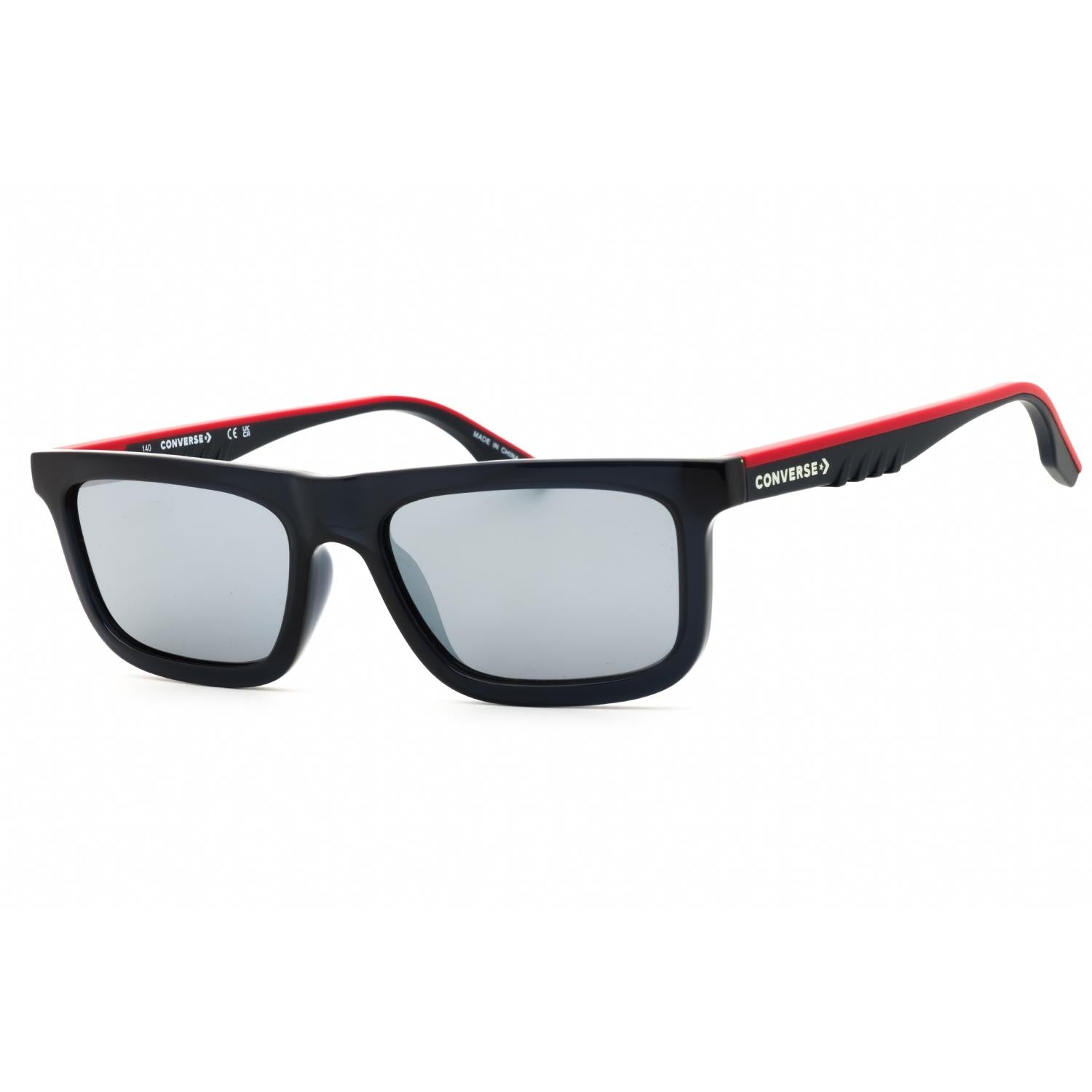 Converse CV569S Unisex Rectangular Sunglasses Crystal Obsidian / Silver