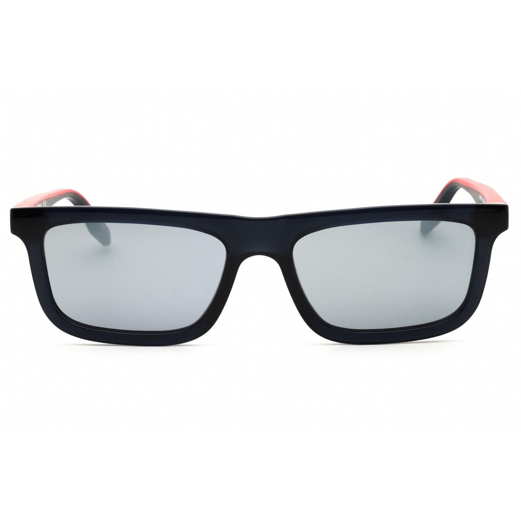 Converse CV569S Unisex Rectangular Sunglasses Crystal Obsidian / Silver