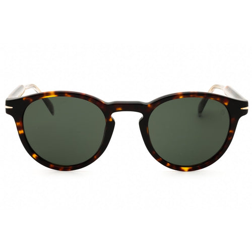 David Beckham DB 1111/S Men Round Sunglasses Havana / Green