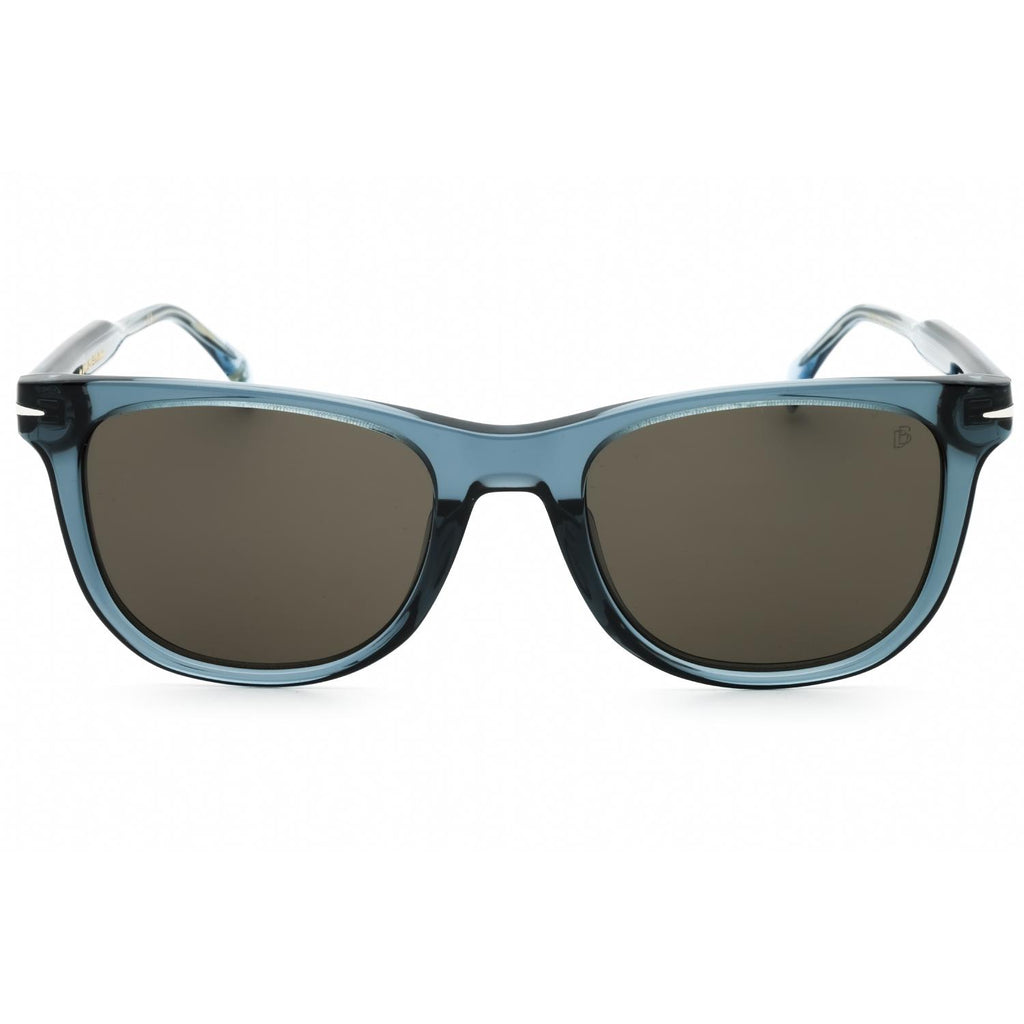 David Beckham DB 1113/S Men Rectangular Sunglasses Blue / Grey